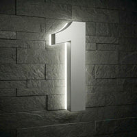 5 inch backlit house numbers - 5000k ABS Polymer - Waterproof