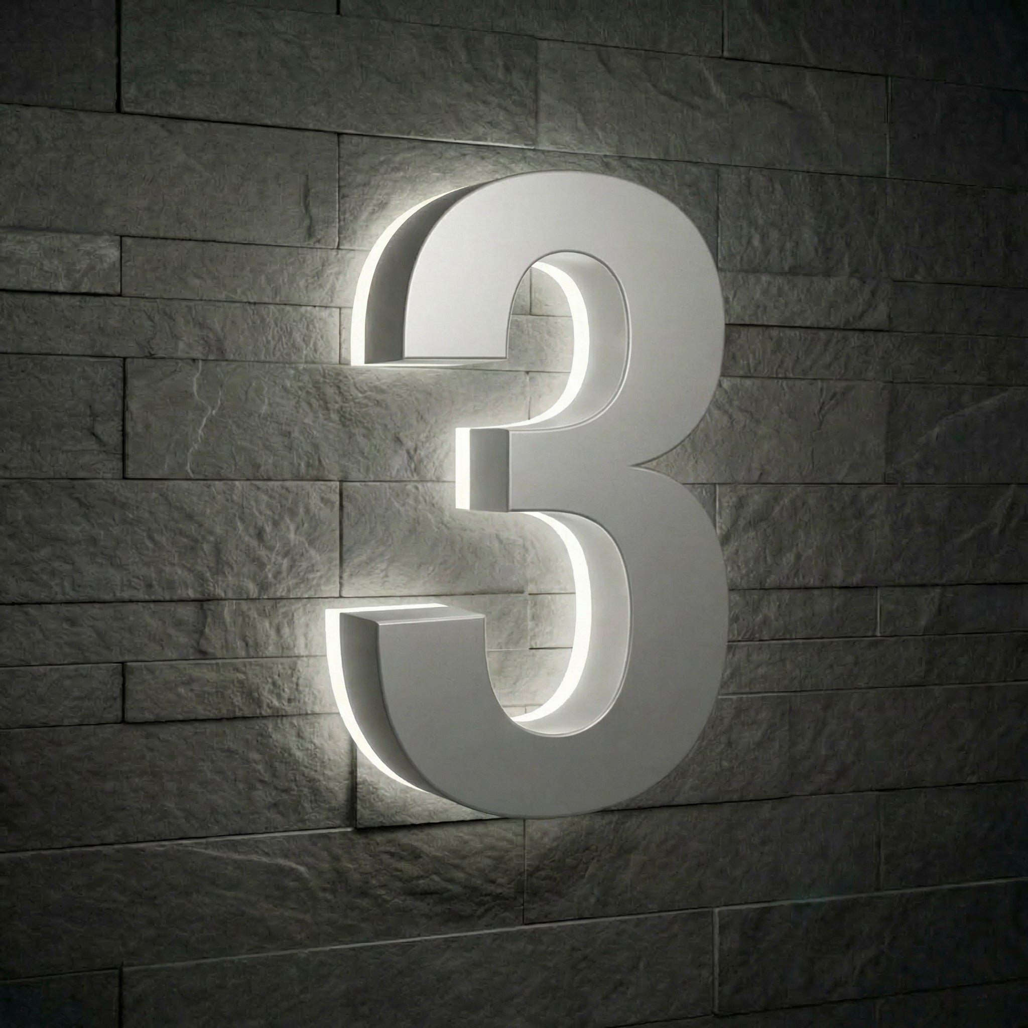 Lighted House Numbers - 5000K Illuminated