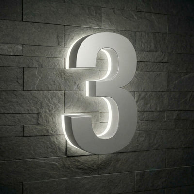 Lighted House Numbers - 5000K Illuminated