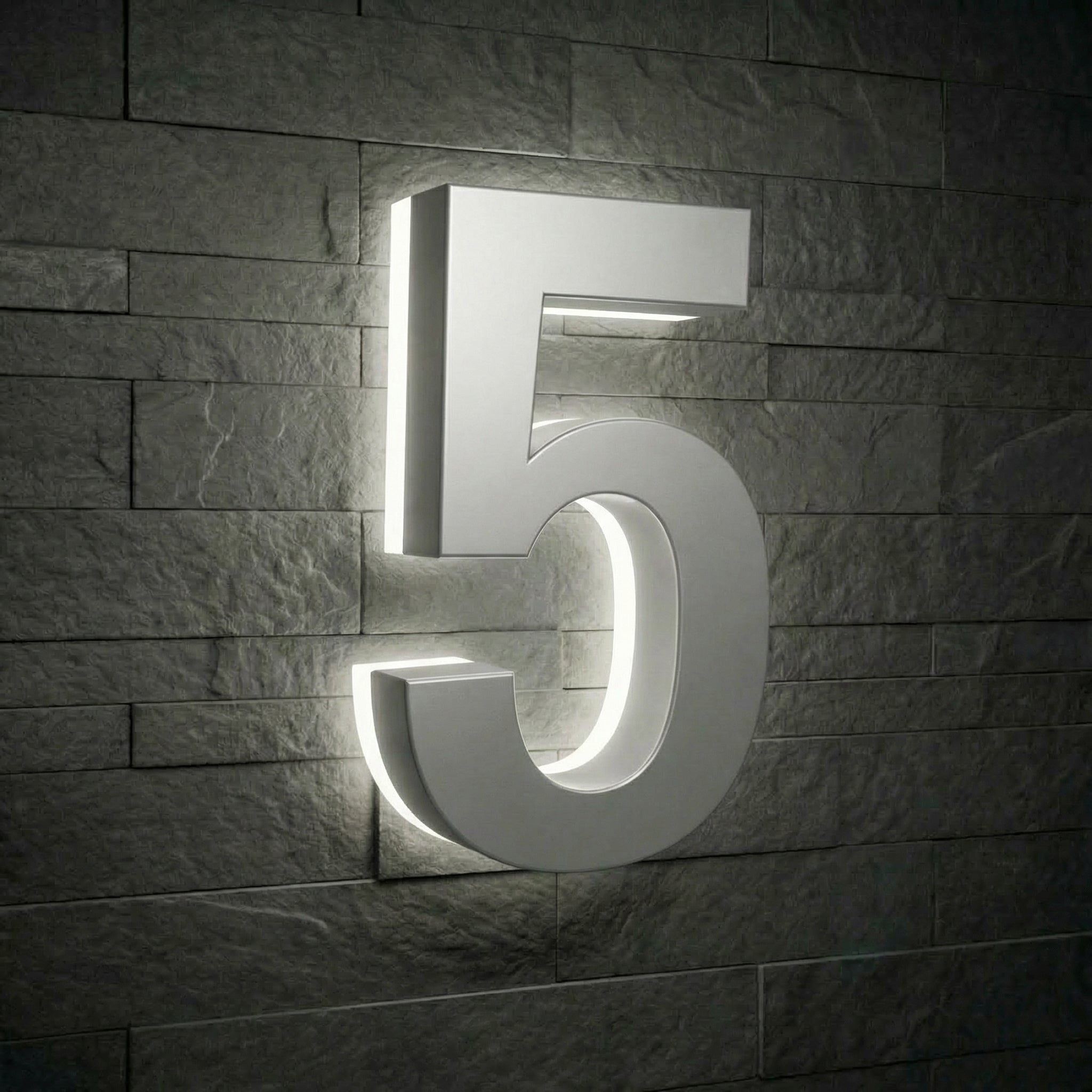 Lighted House Numbers - 5000K Illuminated