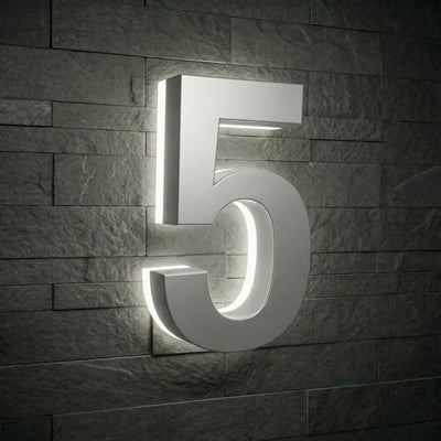 Lighted House Numbers - 5000K Illuminated