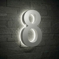 5 inch backlit house numbers - 5000k ABS Polymer - Waterproof