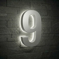 5 inch backlit house numbers - 5000k ABS Polymer - Waterproof