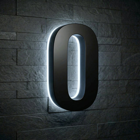 Illuminated Address Numbers - Stainless Steel - 6000K