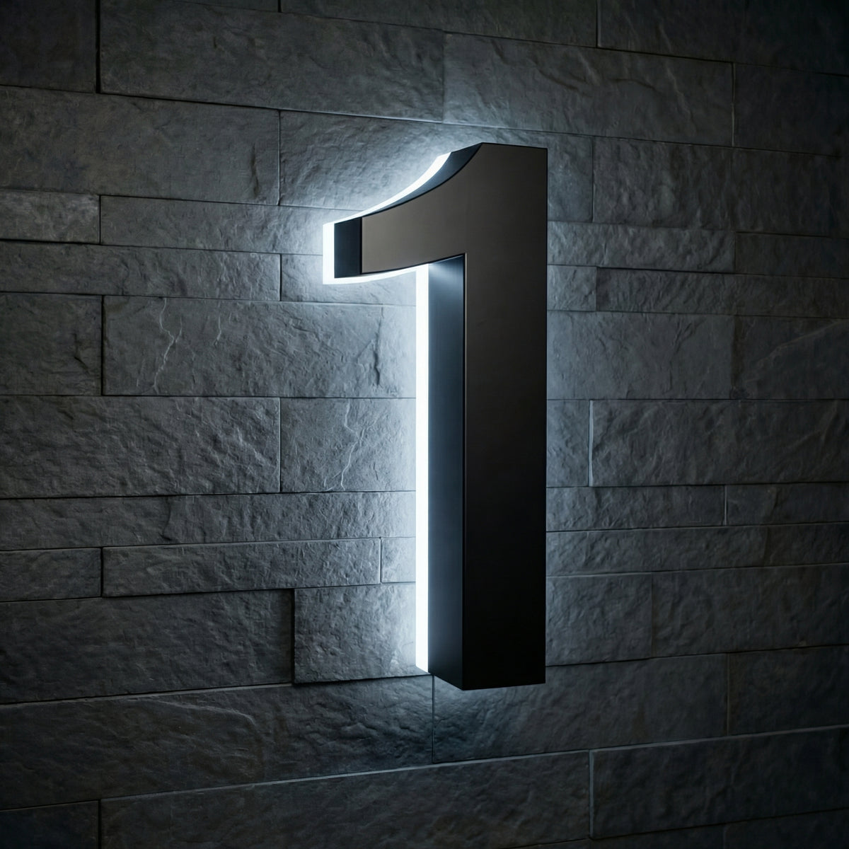 Modern Stainless Steel Illuminated House Numbers shop Backlit Address Signs