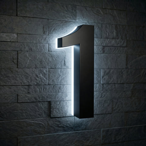 Illuminated Address Numbers - Stainless Steel - 6000K