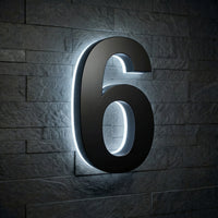 Modern Stainless Steel Illuminated House Numbers shop Backlit Address Signs