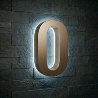 Modern Stainless Steel Illuminated House Numbers shop Backlit Address Signs