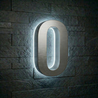 Modern Stainless Steel Illuminated House Numbers shop Backlit Address Signs