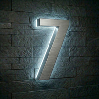 Modern Stainless Steel Illuminated House Numbers shop Backlit Address Signs