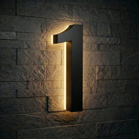 5 inch backlit house numbers - 2700k ABS Polymer - Waterproof