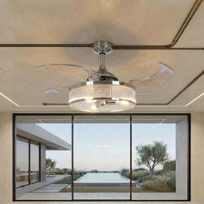 Corbelle 48 Inch 3 Light Chrome Fan with Retractable Blades