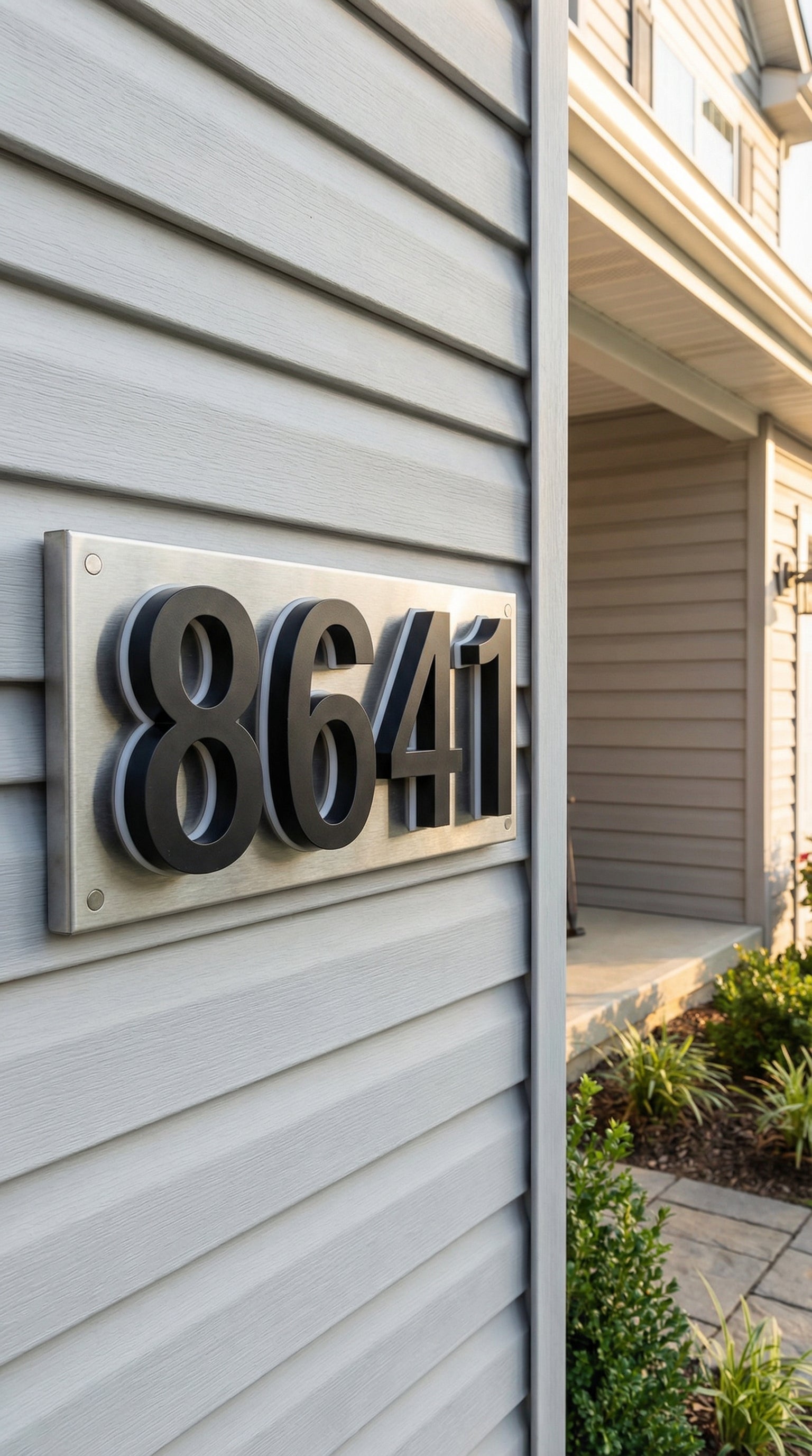 Illuminated Backlit House Numbers – Weather-Resistant LED Address Signs
