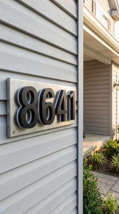 Illuminated Backlit House Numbers – Weather-Resistant LED Address Signs