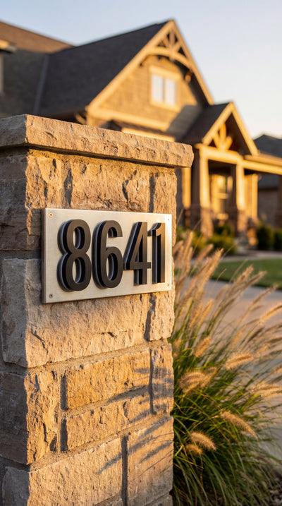Illuminated Backlit House Numbers – Weather-Resistant LED Address Signs