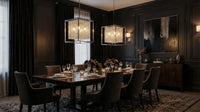 Cube 5 Light Chrome Chandelier