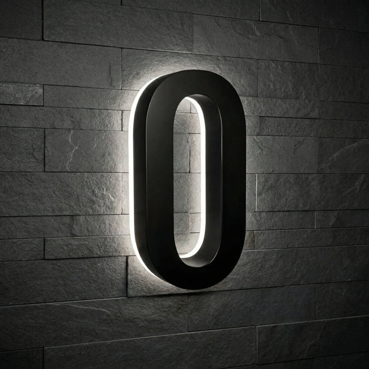 5 inch backlit house numbers - 5000k ABS Polymer - Waterproof