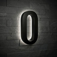 5 inch backlit house numbers - 5000k ABS Polymer - Waterproof
