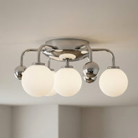 Element 4 Light Nickel Flush Mount