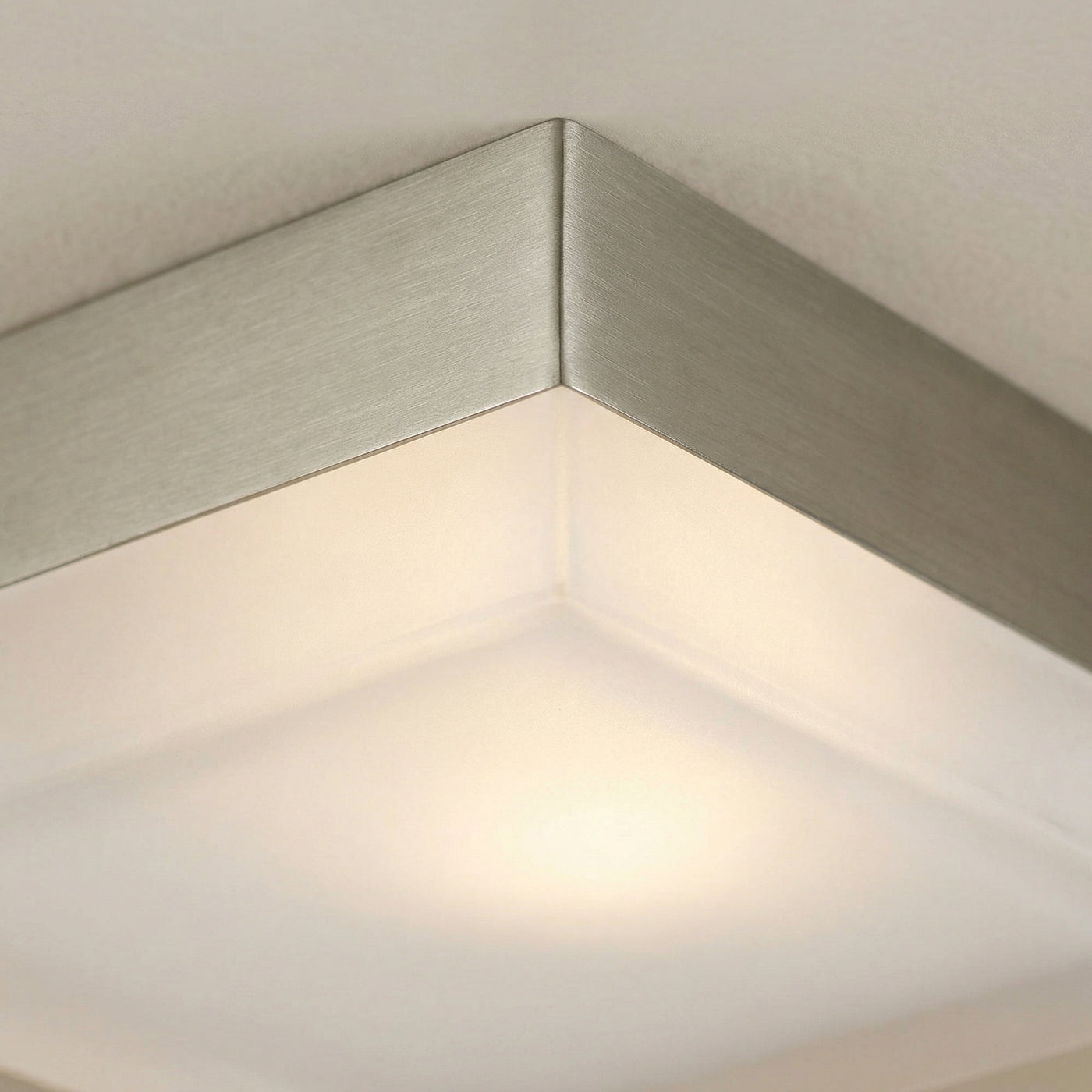 Avoca 1 Light Nickel Flush Mount