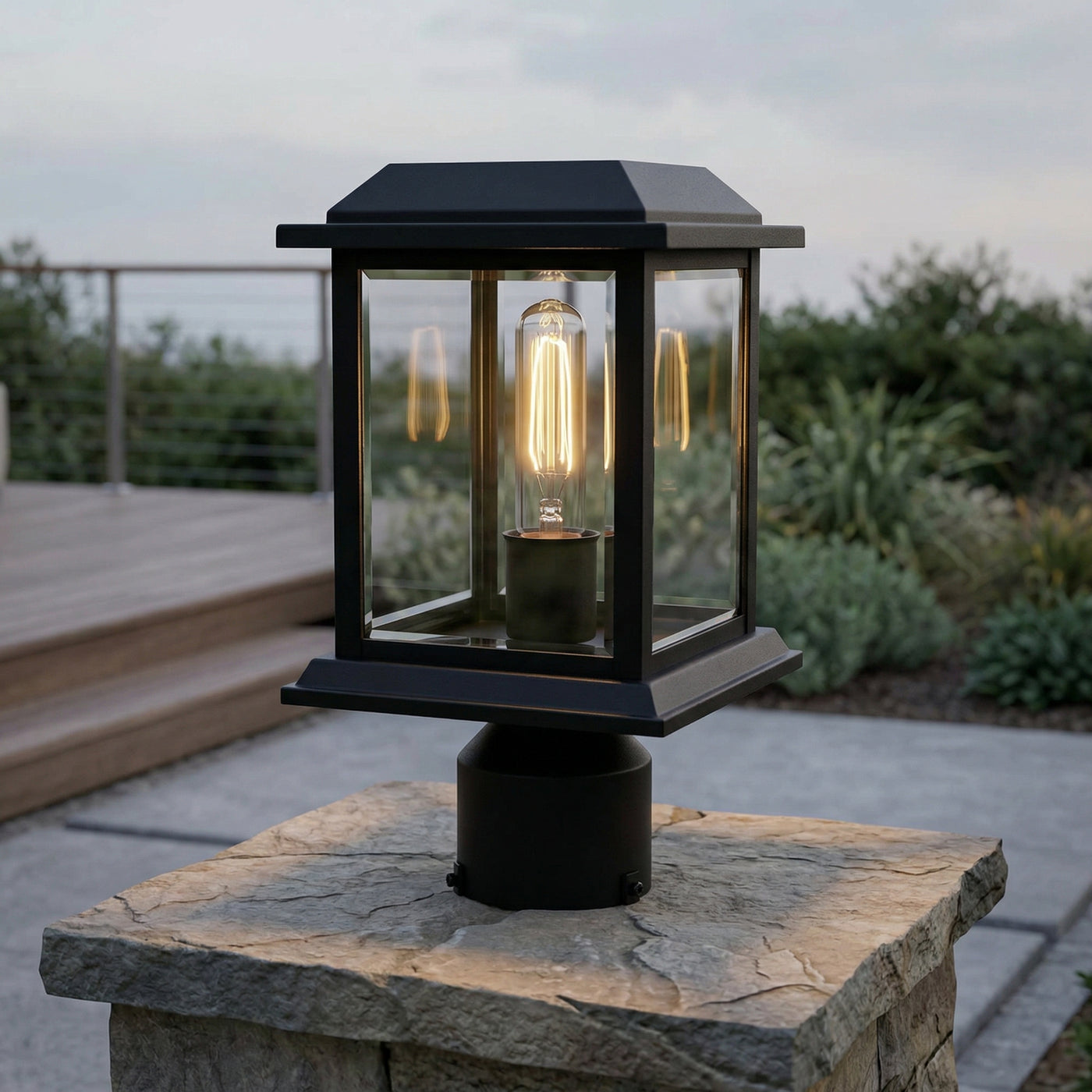 Blackbridge 1 Light Black Outdoor Lantern Head