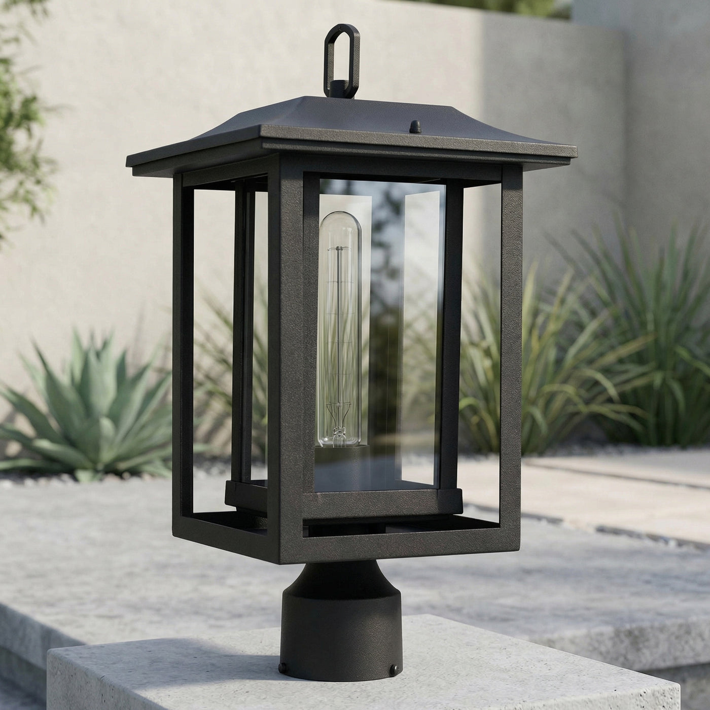 Winfield 1 Light Black Outdoor Lantern Head