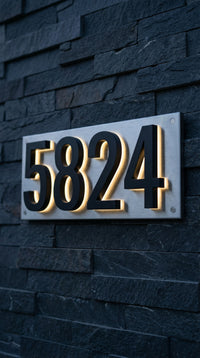 Illuminated Backlit House Numbers – Weather-Resistant LED Address Signs