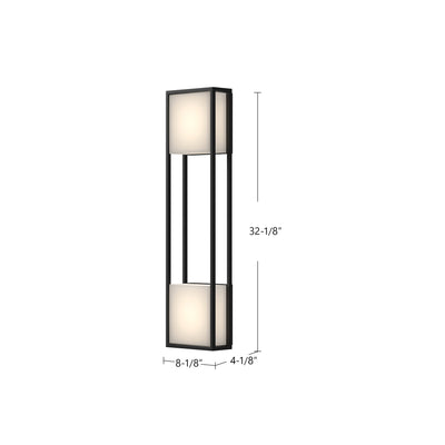 Vail 32-in Aluminum Outdoor Wall Sconce