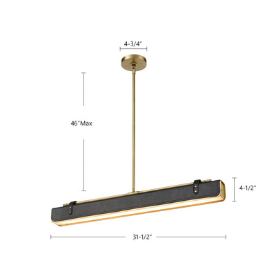 Valise 31-in Steel Pendant
