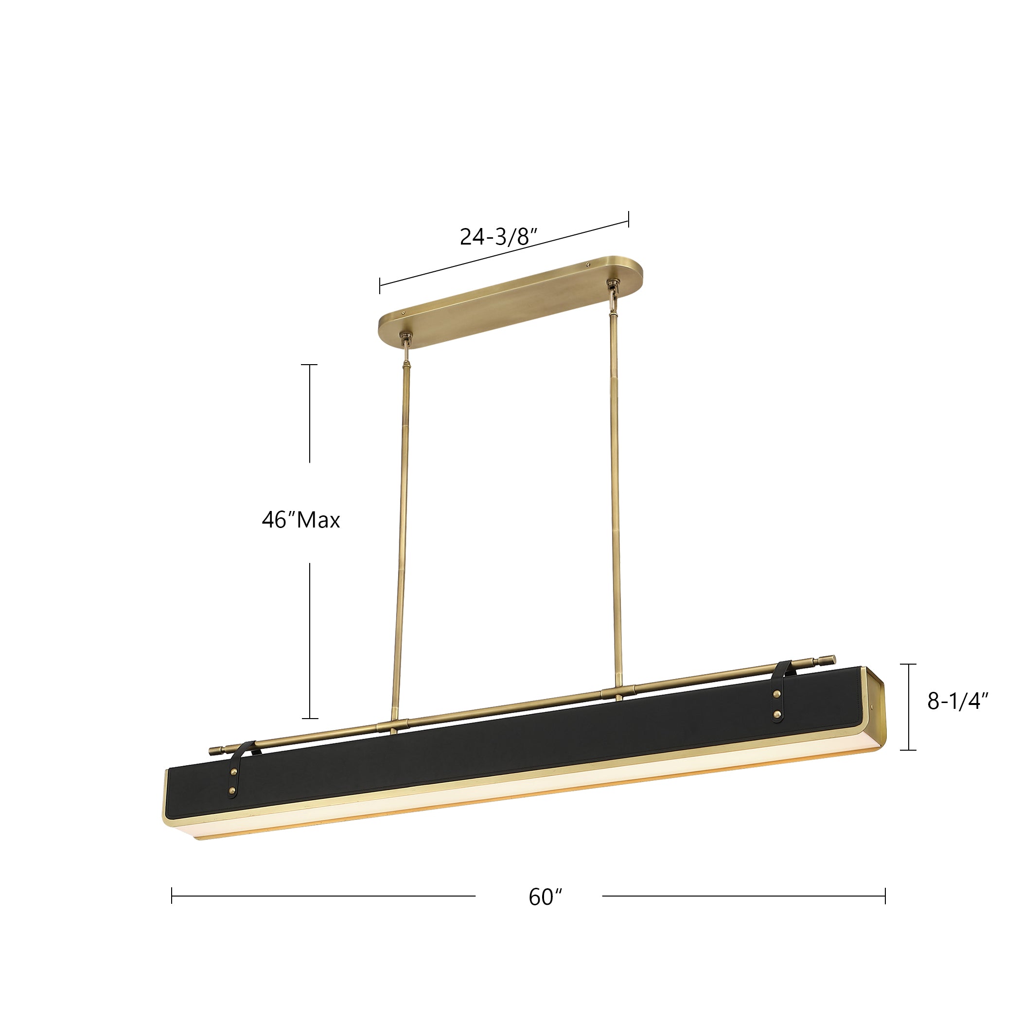 Valise 60-in Steel Pendant
