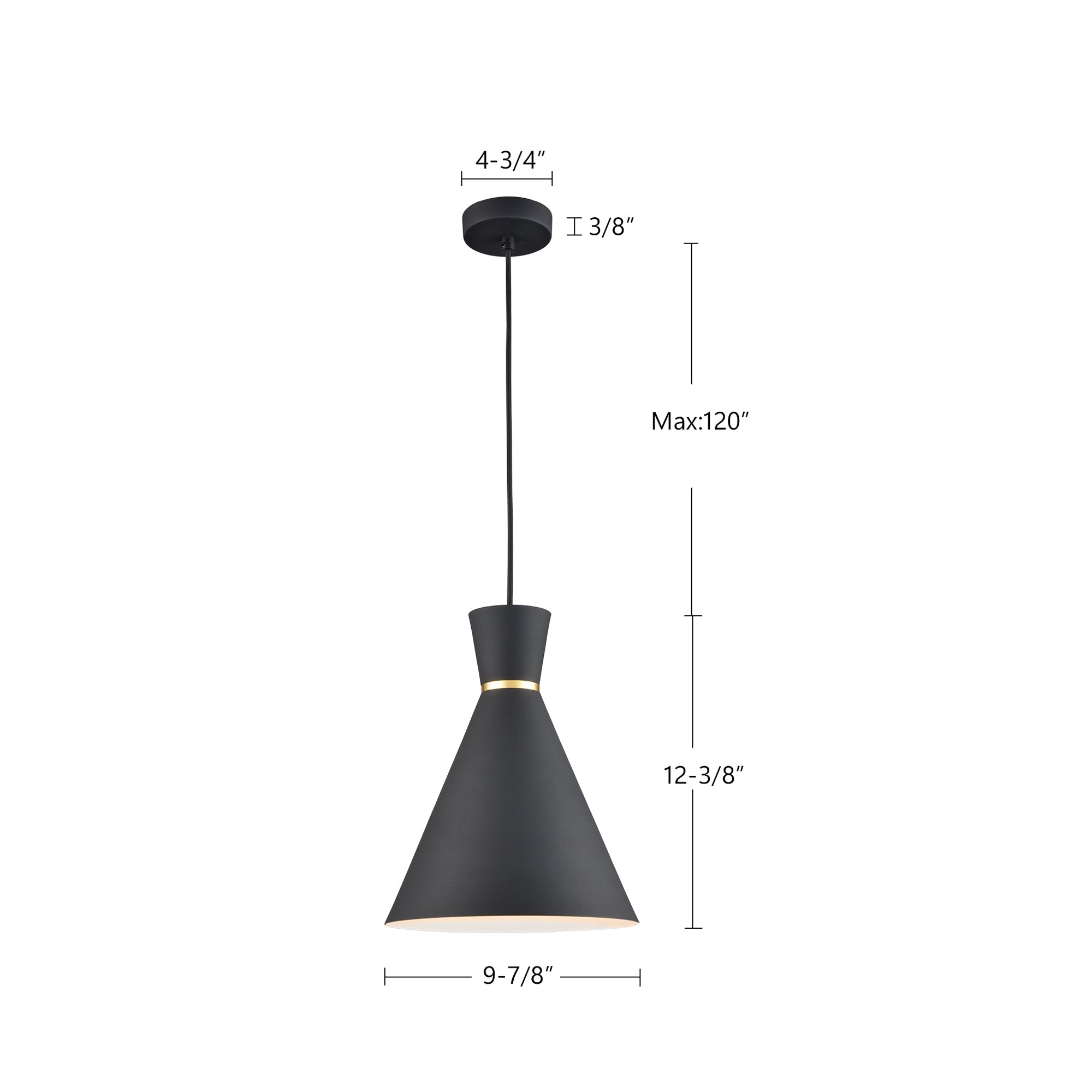 Vanderbilt 10-in Aluminum Pendant
