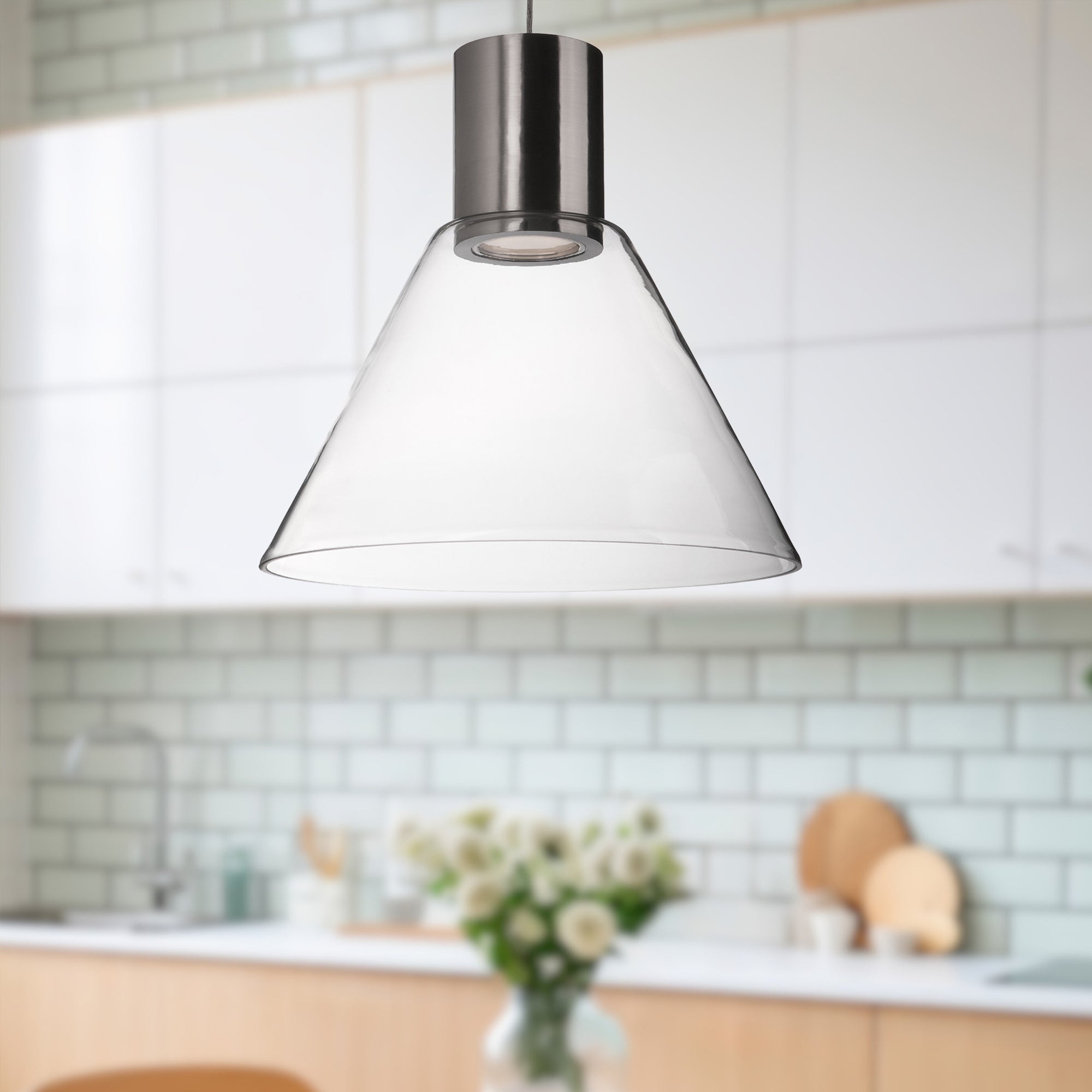 Vanier 11-in Steel Pendant