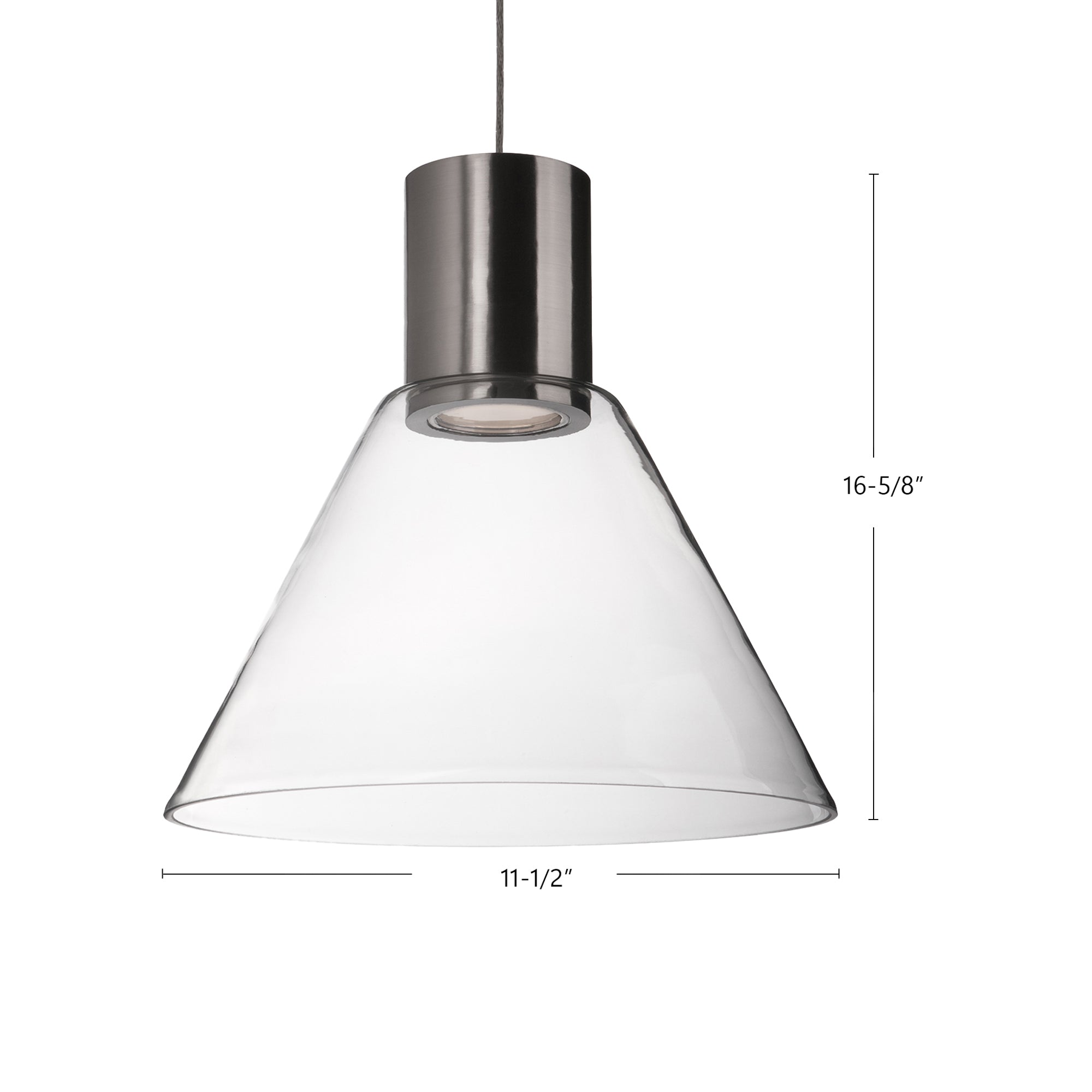 Vanier 11-in Steel Pendant