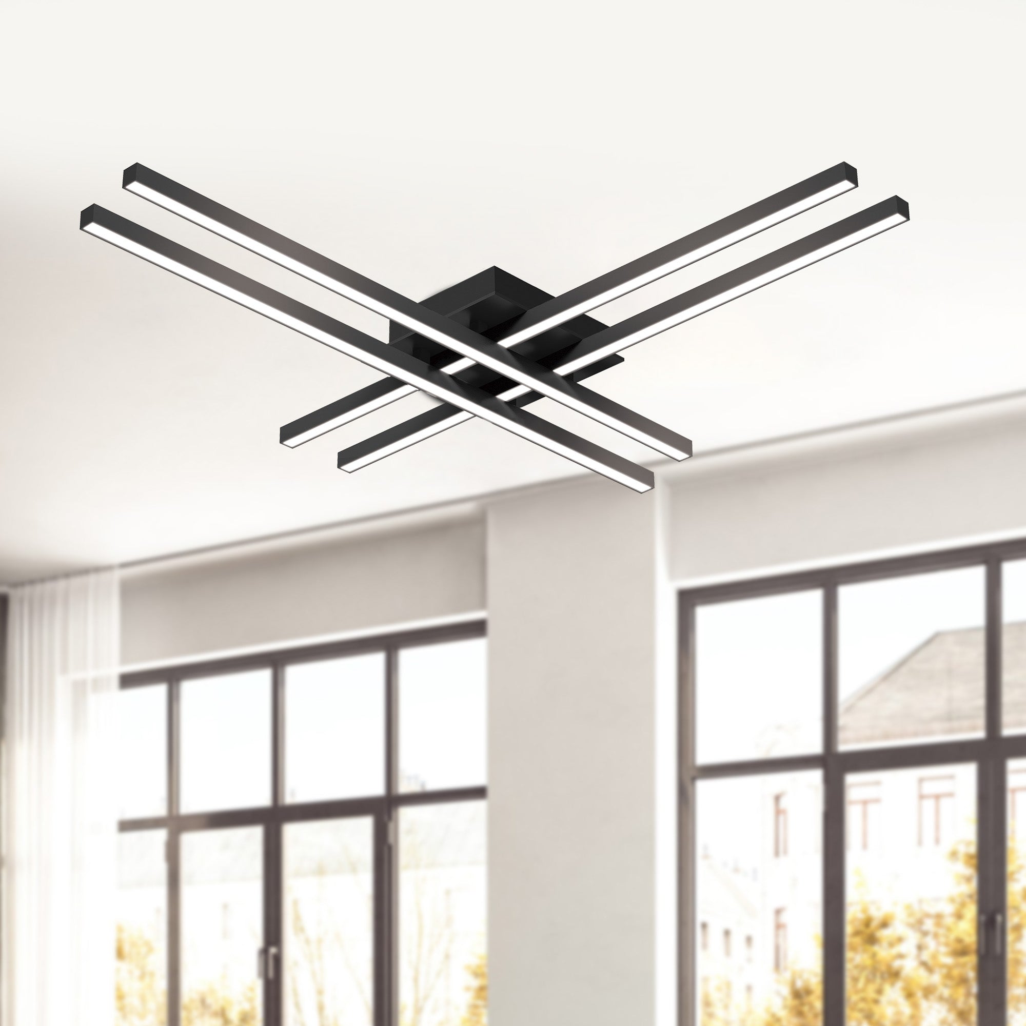 Vega Minor 32-in Aluminum Flush Mount