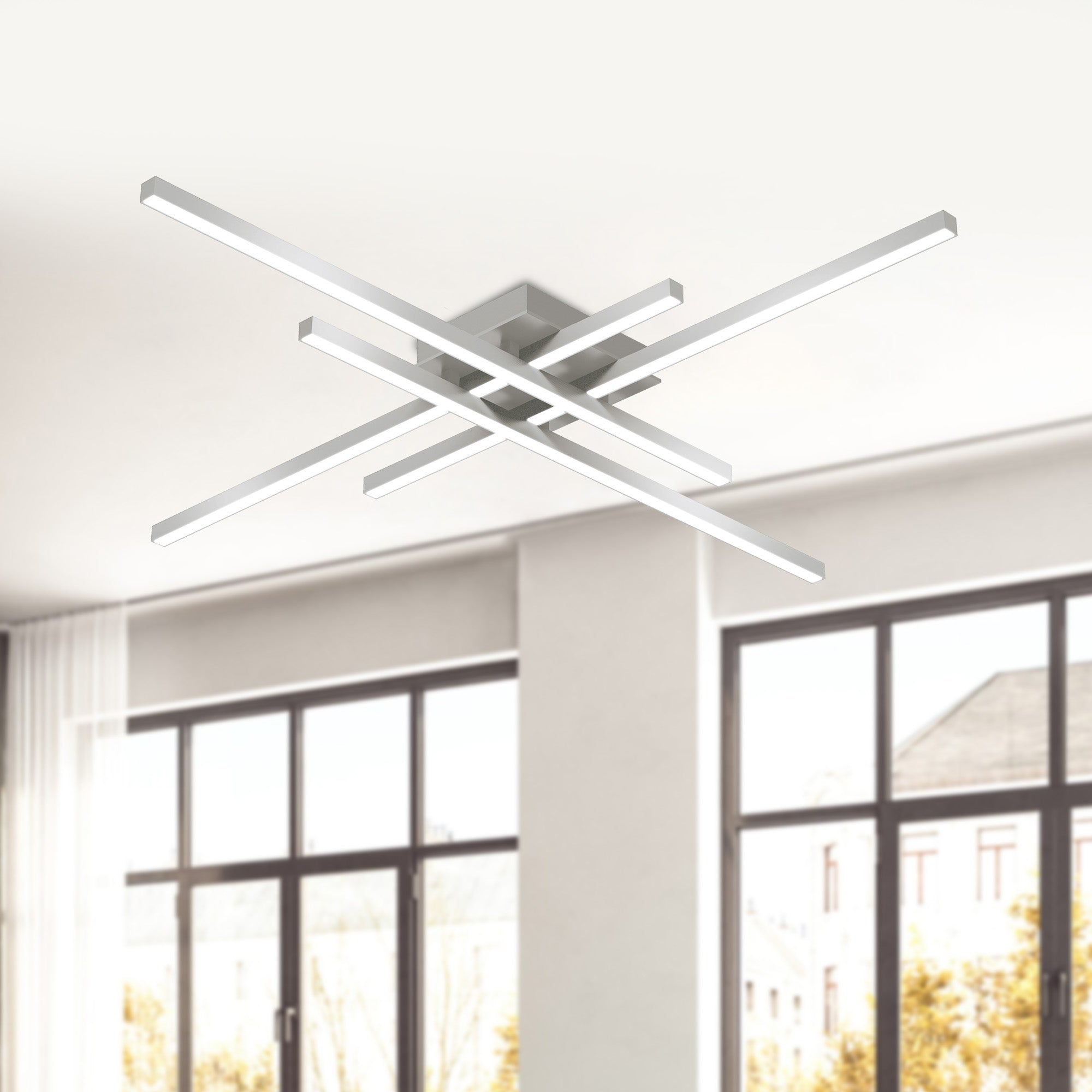 Vega Minor 32-in Aluminum Flush Mount