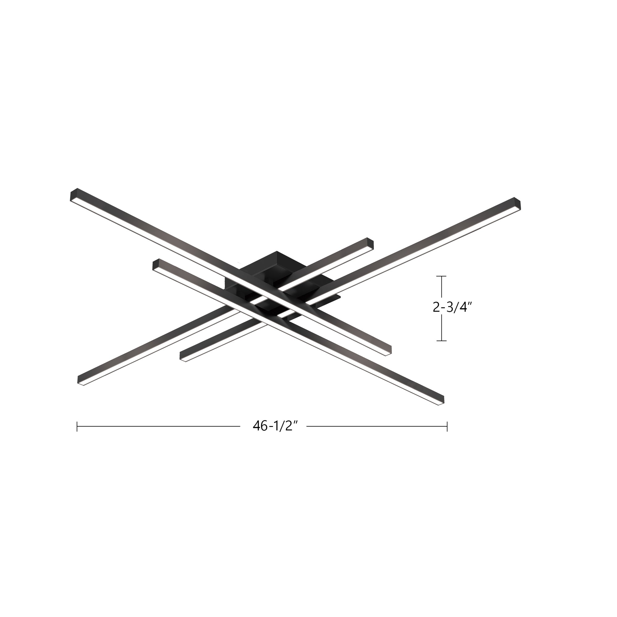 Vega Minor 47-in Aluminum Flush Mount