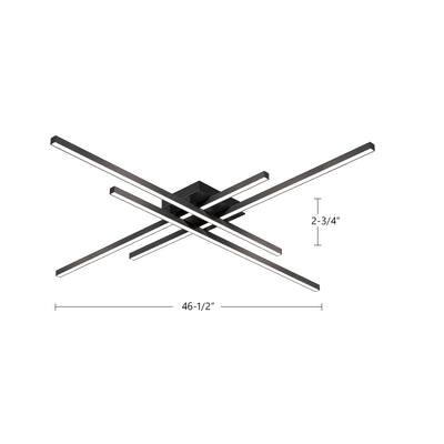 Vega Minor 47-in Aluminum Flush Mount