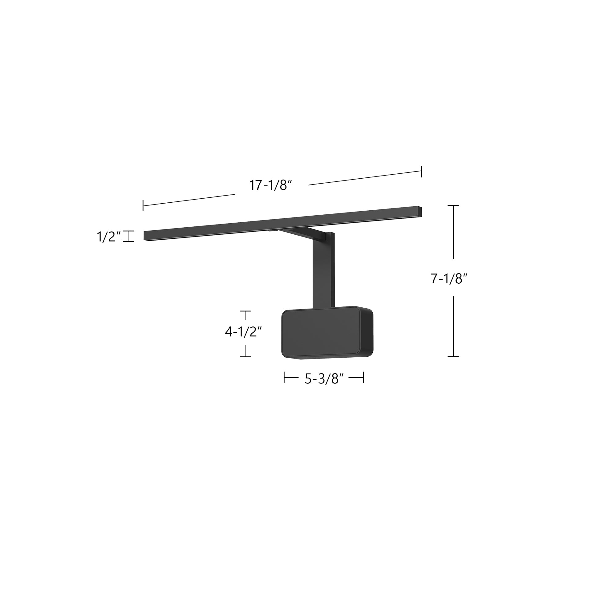 Vega Minor Picture 17-in Aluminum Acrylic Picture Light