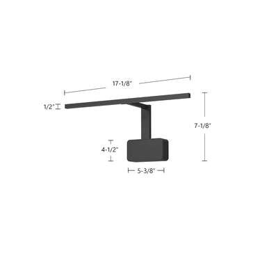 Vega Minor Picture 17-in Aluminum Acrylic Picture Light
