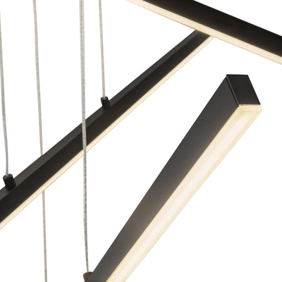 Vega 3 Head Aluminum Multi Pendant