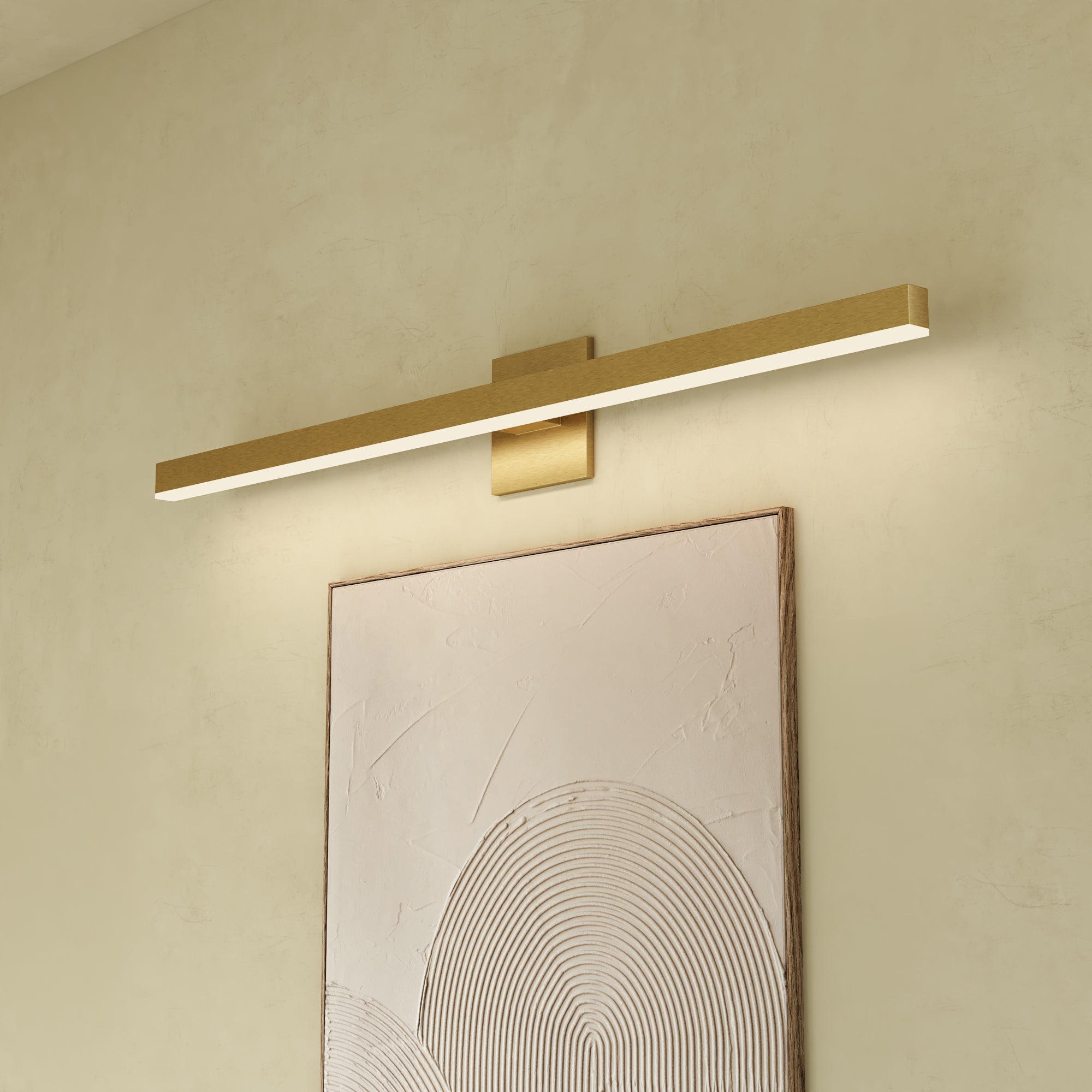Vega 37-in Aluminum Vanity Light