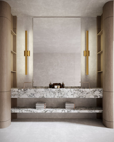 Vera 53-in Aluminum Vanity Light