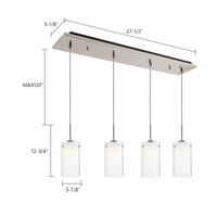 Verona 25-in 4-Light LED Multi Pendant