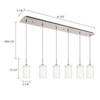 Verona 42-in 6-Light LED Multi Pendant