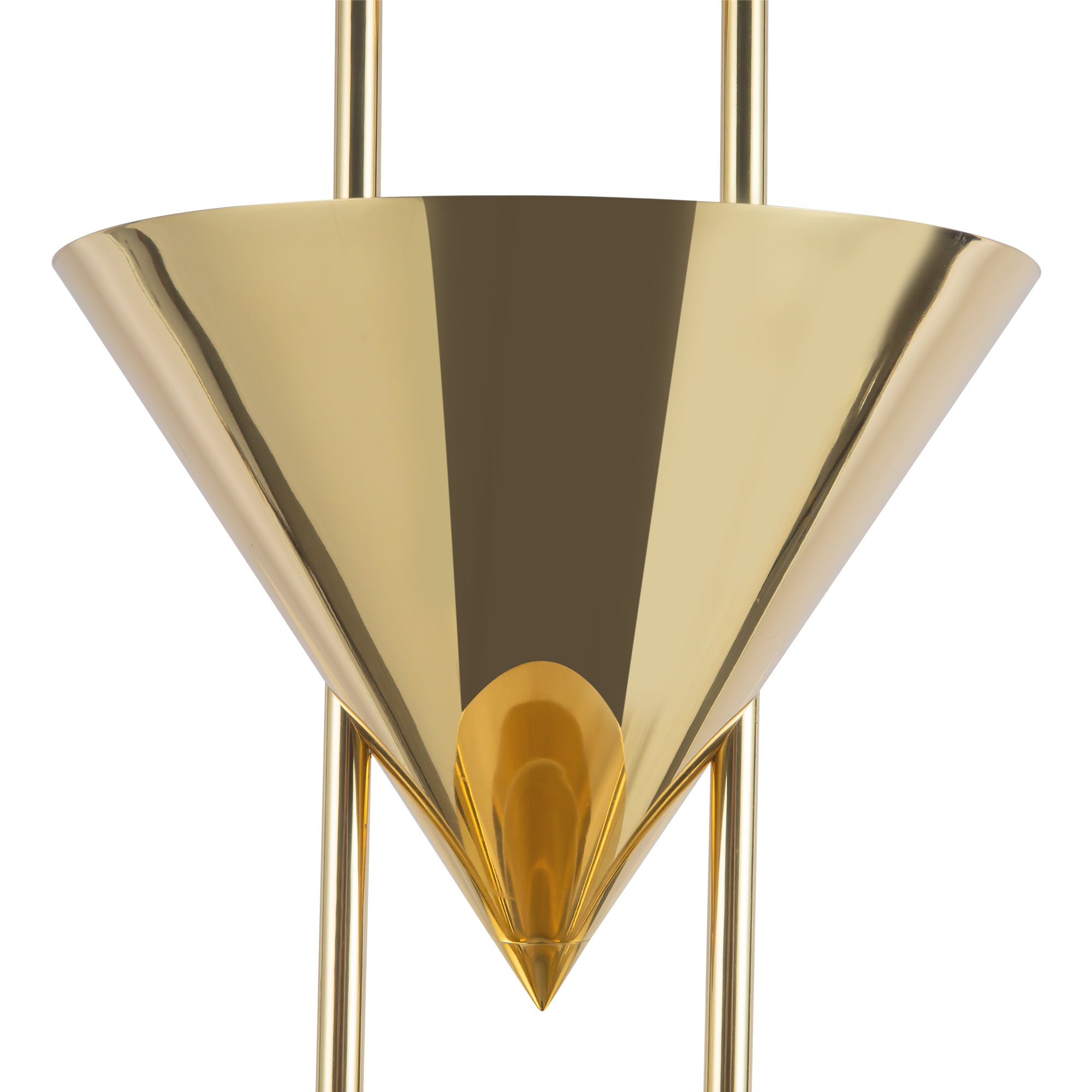 Versus 67-in Brass Floor Lamp
