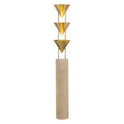 Versus 67-in Brass Floor Lamp