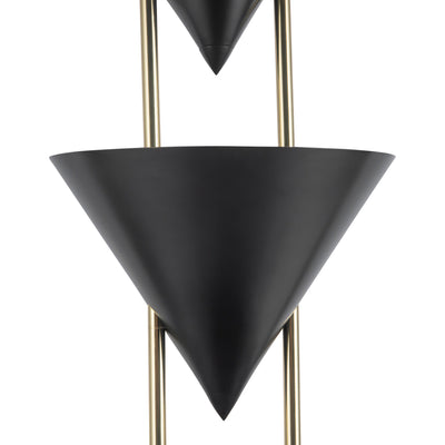 Versus 67-in Brass Floor Lamp