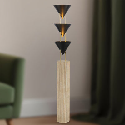 Versus 67-in Brass Floor Lamp