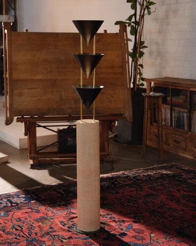 Versus 67-in Brass Floor Lamp