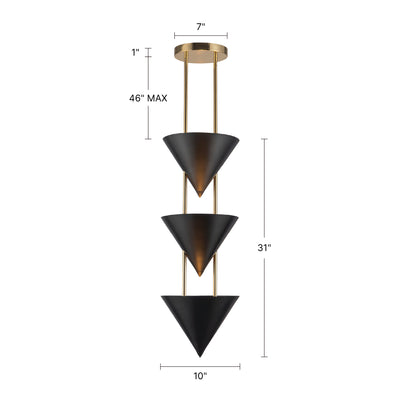 Versus 28-in Brass Pendant